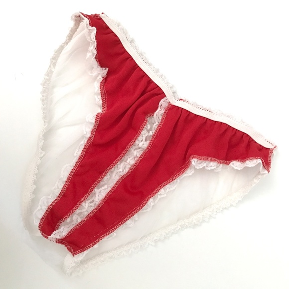 Fredrick's Red Velvet Chiffon Lace & Flirtitude Blue Green Pink - Picture 8 of 15